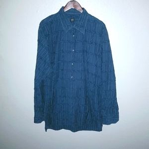 Ike Behar of NY XL Raw Edge 3D Twill Textured Sport Dress Shirt